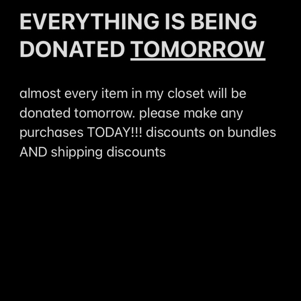 LAST DAY TO MAKE ANY PURCHASES